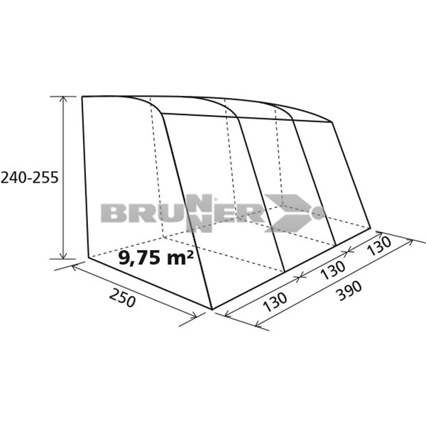 Auvent caravane Brunner Traveller 390