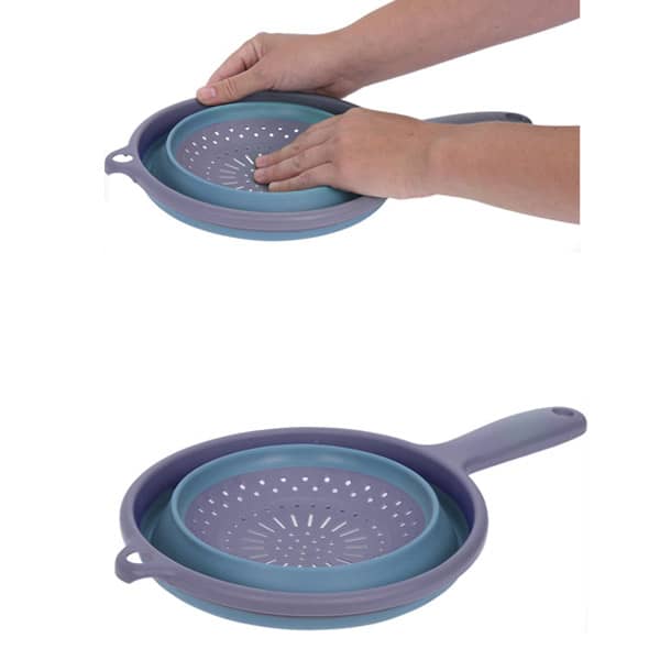 Passoire pliable en silicone avec manche 