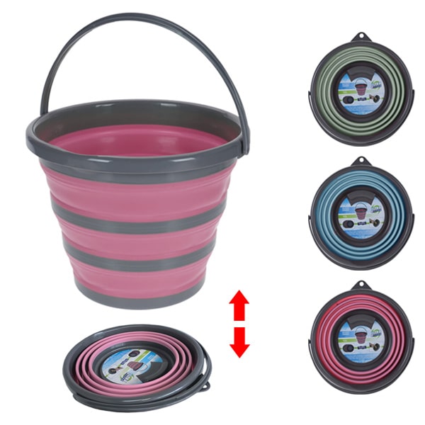 avis sur Seau rtractable 10L en silicone avec bec verseur