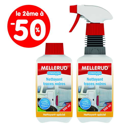 Nettoyant traces noires MELLERUD 500 ml + recharge 500ml GRATUITE