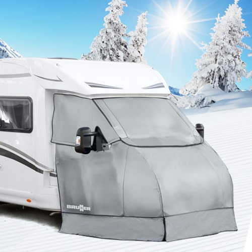 Protection hiver pour pare-brise de camping car - Équipement caravaning