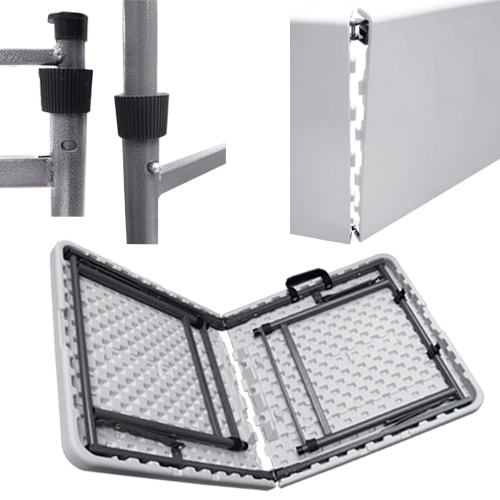 Table de camping pliante EASY 122x61cm