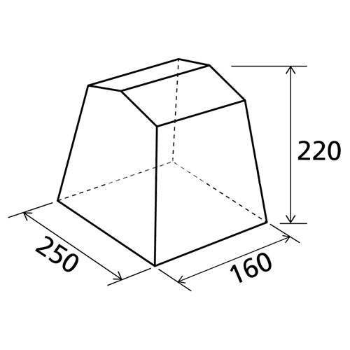 Tente Cuisine MONDO Brunner 250 x 160