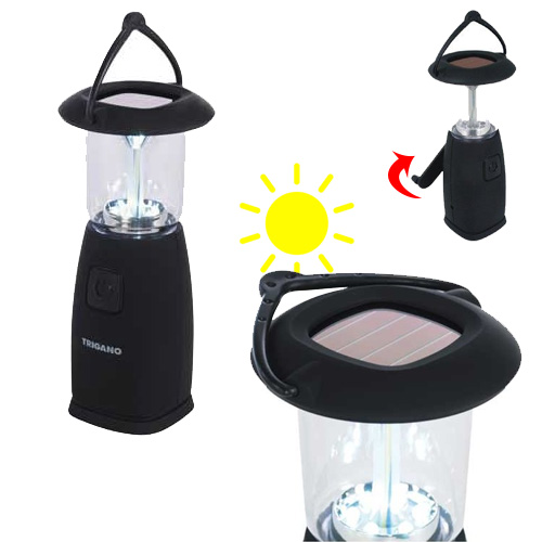 Lanterne de camping solaire à LED avec dynamo