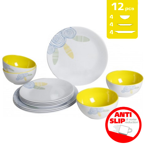 Lot de vaisselle Mélamine Brunner SUMMER SUN 12pcs Campingcar