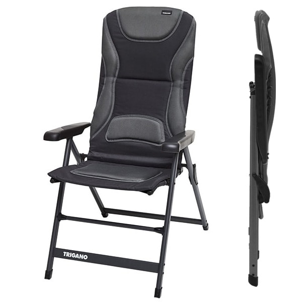 Fauteuil matelass alu VIP Graphite TRIGANO