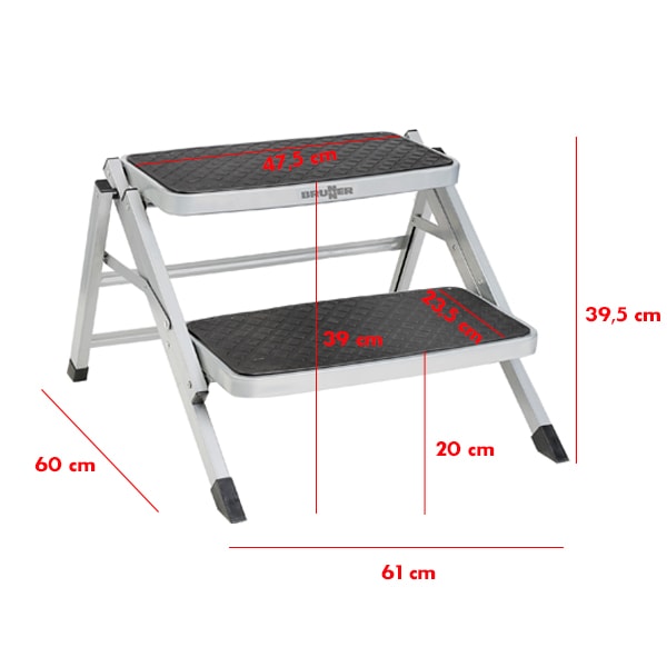 Marche pied double marche XL pour Camping-car Caravane Fourgon