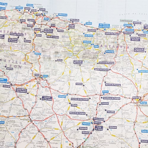 Carte ESPAGNE Aires de CC et parkings gratuits