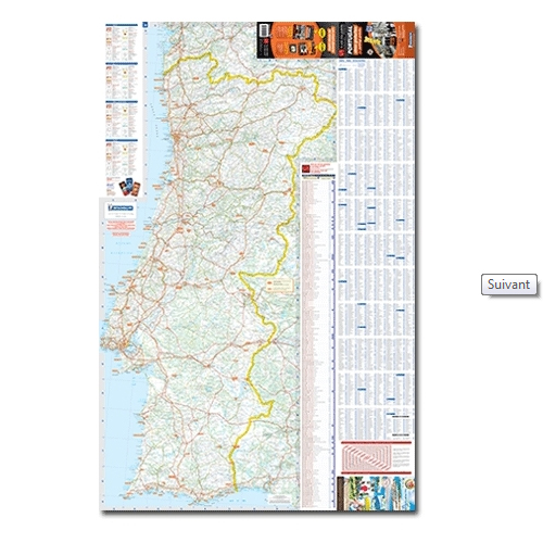 Carte PORTUGAL Aires de CC et parkings gratuits