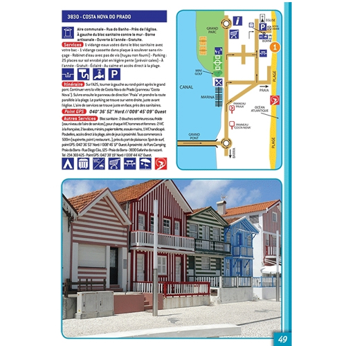 Guide PORTUGAL Aires et campings en Bord de mer