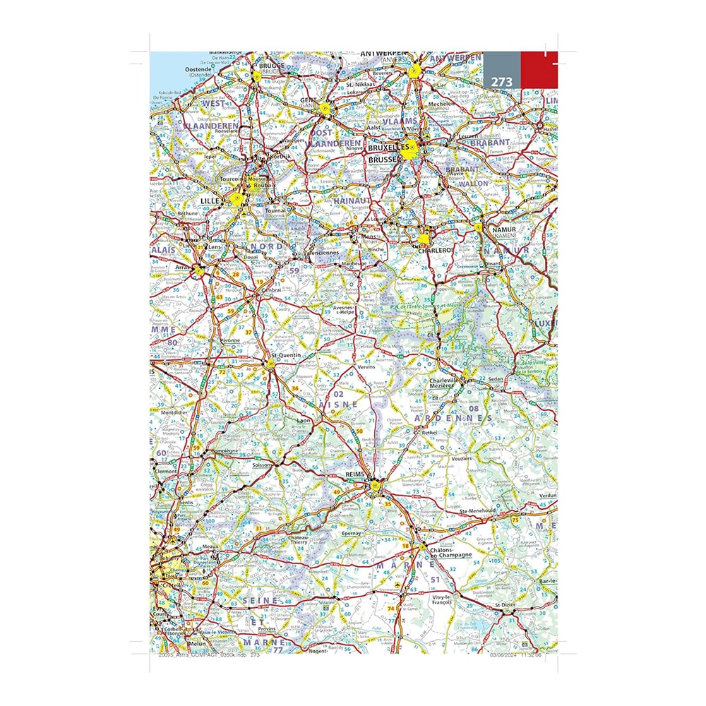 Mini Atlas routier et touristique Michelin France 2026