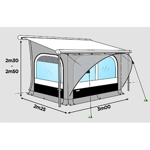 Auvent THULE QUICKFIT 3m spcial Ducato