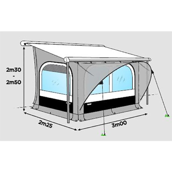 Auvent THULE QUICKFIT 3m spcial Ducato