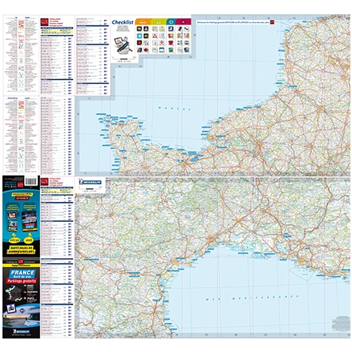 Carte FRANCE Parkings gratuits Bord de mer