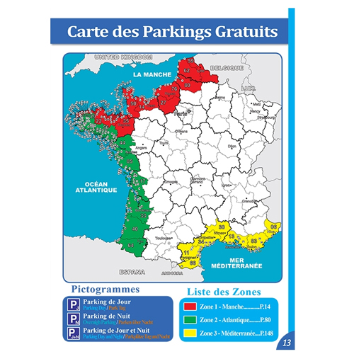 Guide FRANCE parkings gratuits en Bord de mer