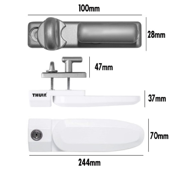 Serrure Thule Inside Out Lock G2