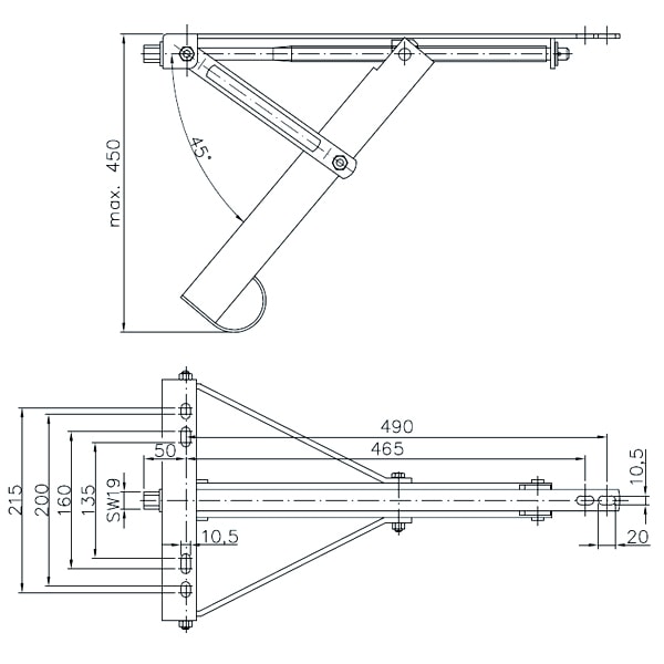Vrin de caravane WINTERHOFF 400kg Grand modle