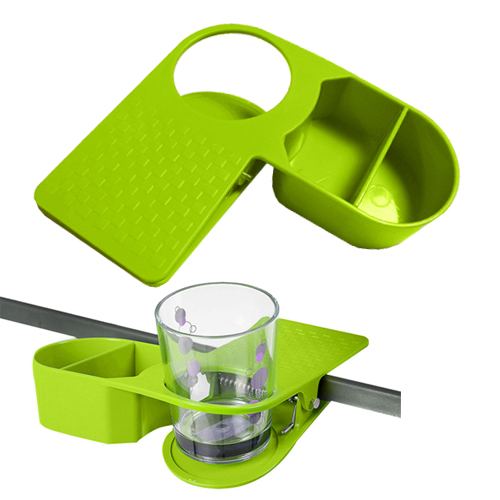 Pince porte-verre + bac Verte