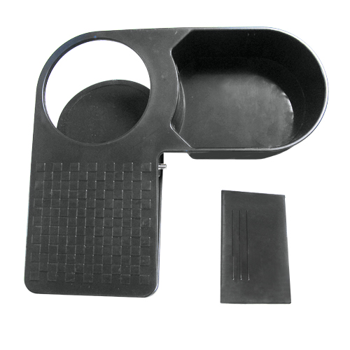 Pince porte-verre + bac Grise