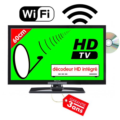 TV HD DVD Connecte 60cm compatible Satellite