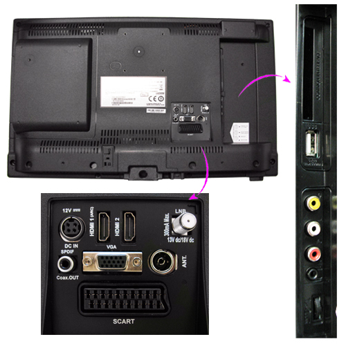 TV HD DVD Connecte 60cm compatible Satellite