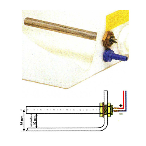 Rsistance antigel pour rservoir avec thermostat 12v