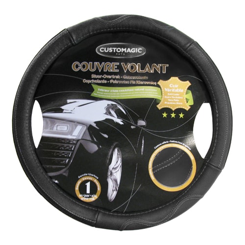 Couvre volant cuir vritable Ducato de 2007  2025 36,5  38 cm