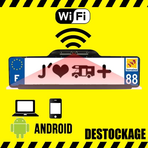 DSTOCKAGE Camra de recul WIFI plaque immatriculation