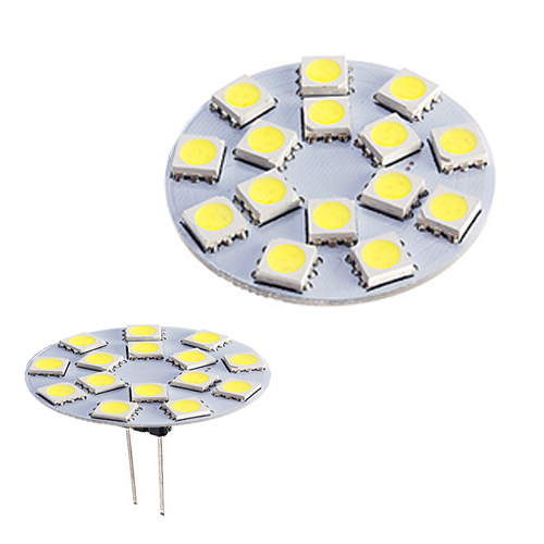 Ampoule 15 LED G4 210 Lumens 3W ronde Ø34mm pour Campingcar Caravane