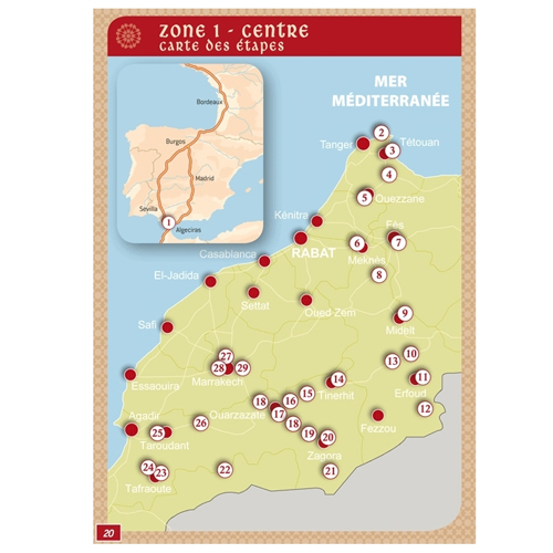 Guide MAROC des Aires et Campings  parkings jours et nuits