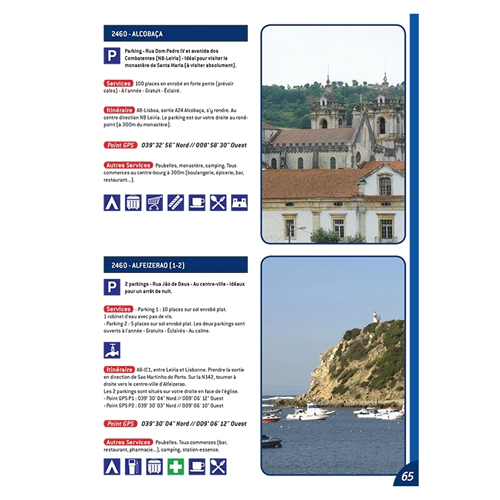 Guide Portugal Aires & Campings + parking gratuits