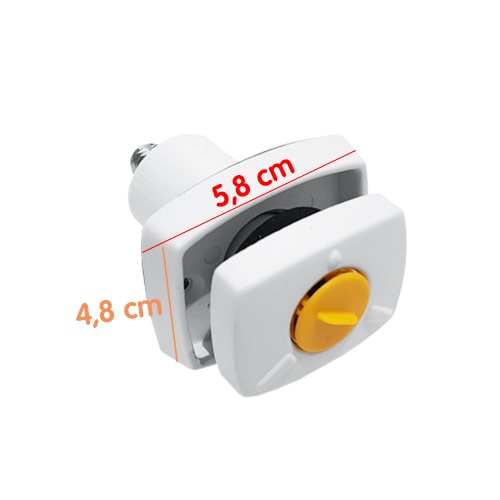 Serrure rectangulaire HSC FAP Blanche