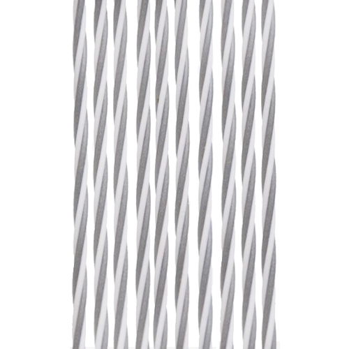 Rideau de porte STRING 60 x 190 cm Gris/Blanc