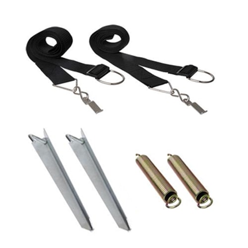 Lot de 2 sangles de fixation au sol 