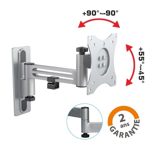 avis sur Support TV VESA 75/100 2 articulations Antarion