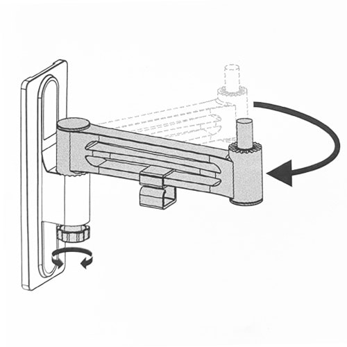 Support TV VESA 75/100 2 articulations Antarion