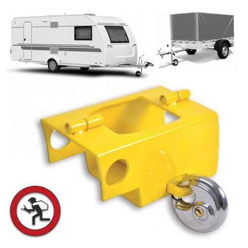 Antivol tte d'attelage Jaune - Reconditionn 