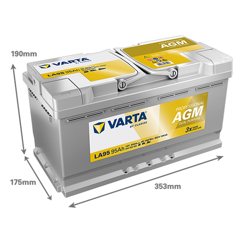 Batterie AGM 12V 95Ah VARTA