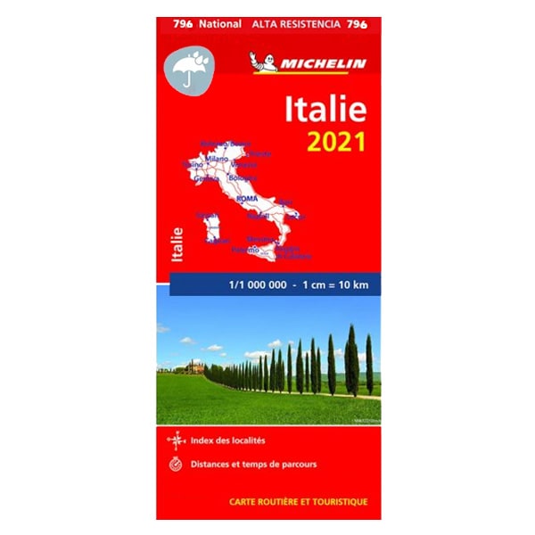 Carte Michelin ITALIE indchirable 2021