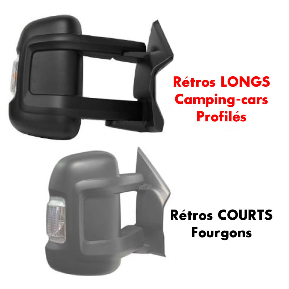 Coques r�tros camping-car HTD Blanches Ducato de 2007 � 2024
