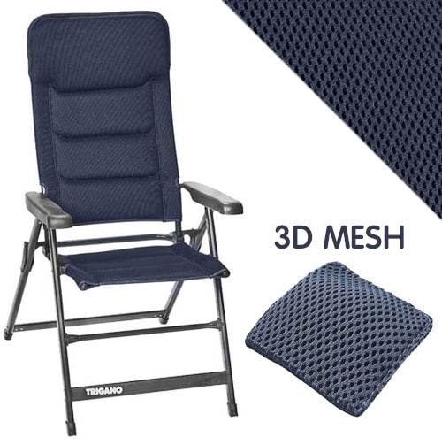avis sur Fauteuil matelass 3D Mesh Dark blue TRIGANO