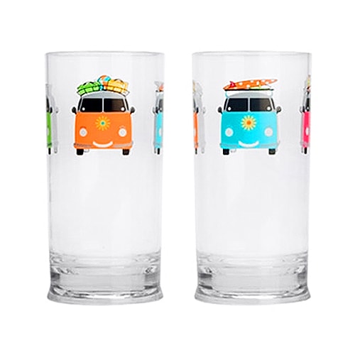 Lot de 2 verres hauts 48 cl Camper Smiles 