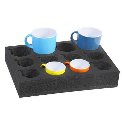 XL porte-gobelet et porte-verres pour jusqu'à 8 pièces, Mousse pour camping,  caravane, camping-car, bateaux