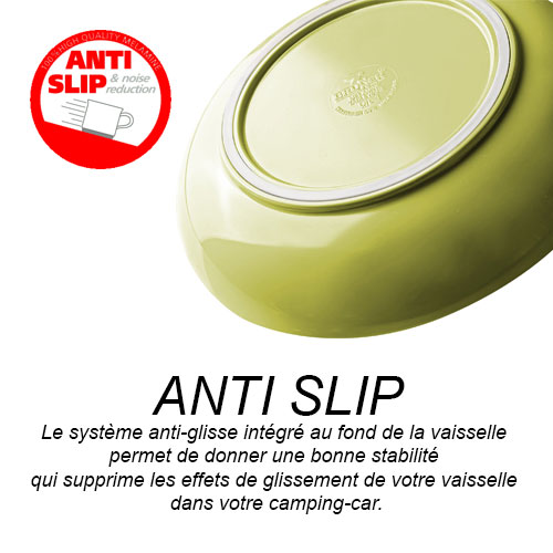 Lot de vaisselle Mlamine PEPITA anti-drapant