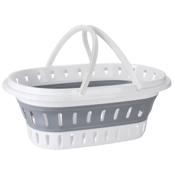 Panier  linge pliable en silicone 58 x 38 cm 25 L
