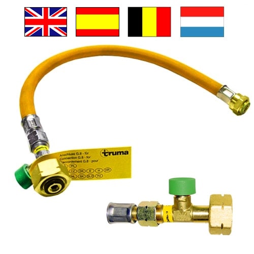 Lyre à gaz SECUMOTION TRUMA G8 45cm - Belgique, Espagne, GB , NL