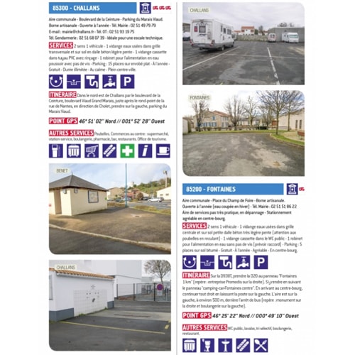 Guide FRANCE Aires de CC Gratuites