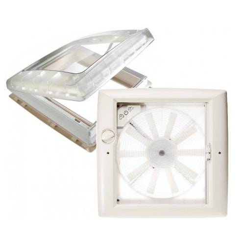 Ventilateur solaire 215mm, acier inoxydable, Aérateur de toit solaire  camping-car, Ventilateur solaire, Fenêtre,Lanterneau,Heki,Aération,Grille  camping-car, Accessoires Camping-car