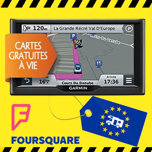 GPS Garmin NVI 67 LM + Aires de services CC