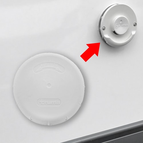 Cache grille ventouse extrieure Truma 95mm